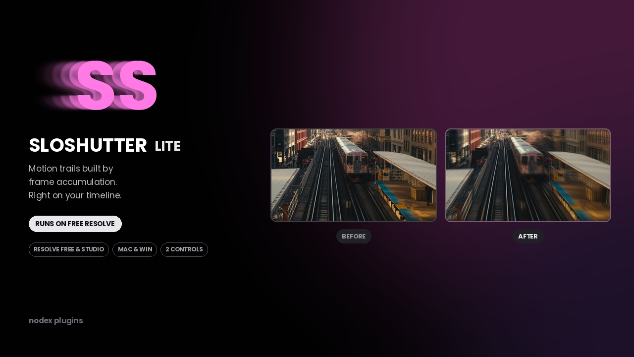 SloShutter Lite for DaVinci Resolve